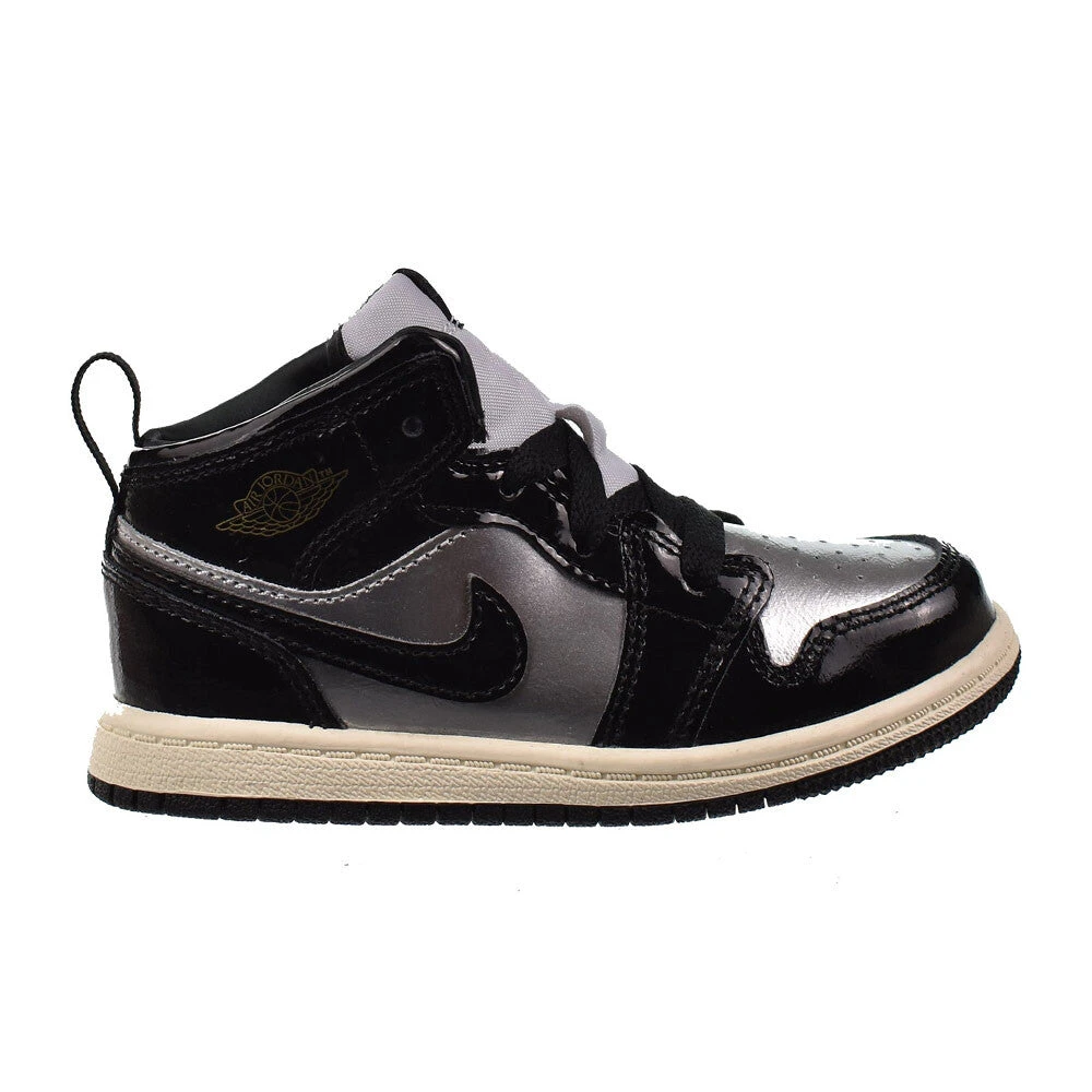 Jordan 1 Mid SE (TD) Toddlers' Shoes Black/Metallic Gold Fz3939-001 1 Jordan 1 Mid SE (TD) Toddlers' Shoes Black/Metallic Gold Fz3939-001