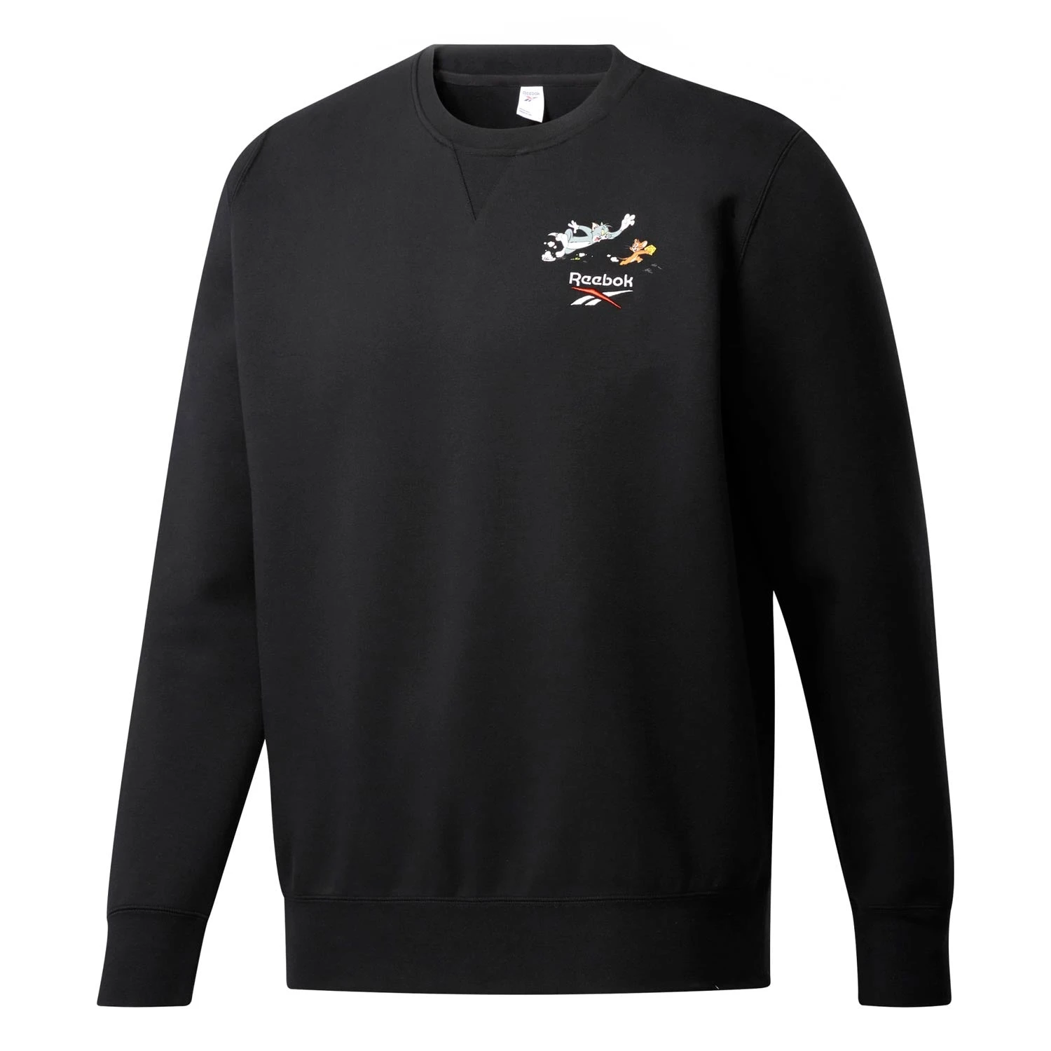 Reebok X Tom And Jerry Men's Crew Sweater Black 1 Reebok X Tom And Jerry Men's Crew Sweater Black