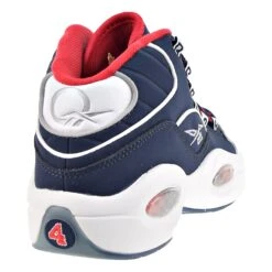 Reebok Question Mid Big Kids' Shoes White/Red/Navy -RBD OUTLET gw8028 3
