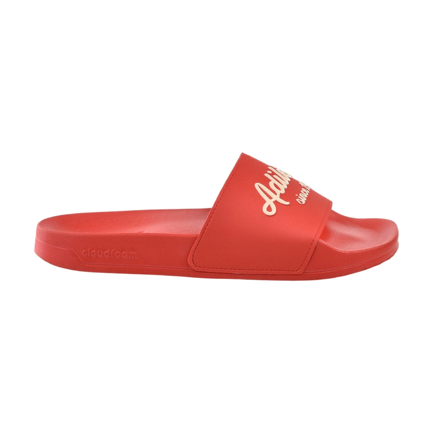Adidas Adilette Shower Men's Slides Vivid Red-Wonder White 2 Adidas Adilette Shower Men's Slides Vivid Red-Wonder White - Image 2