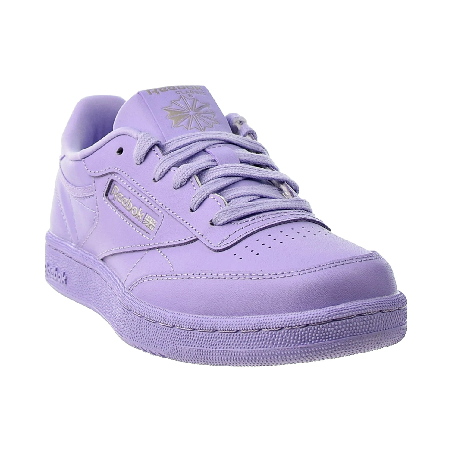 Reebok Cardi B Coated Club C Big Kids' Shoes Crisp Purple-Quartz Met 2 Reebok Cardi B Coated Club C Big Kids' Shoes Crisp Purple-Quartz Met - Image 2
