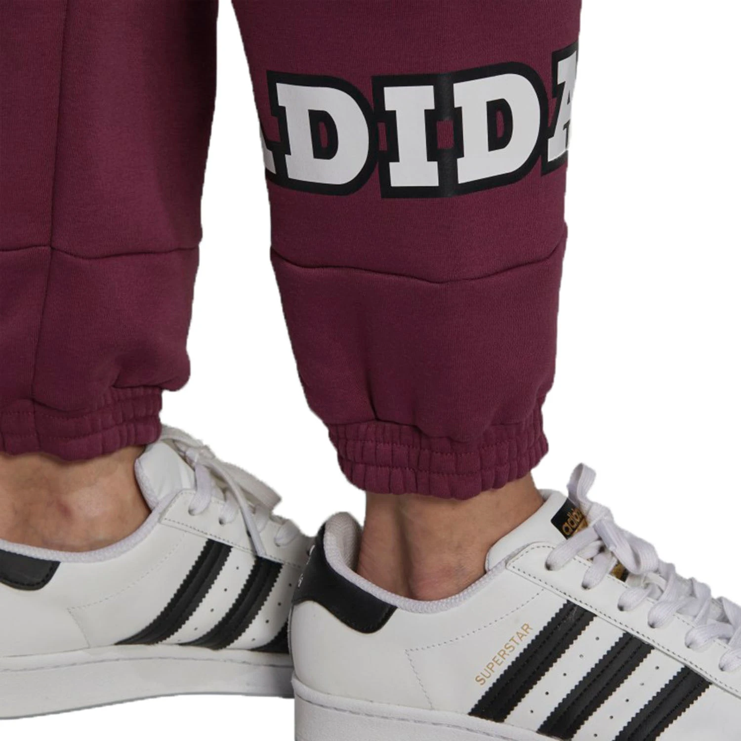 Adidas Logo Play Cuff Women's Pants Victory Crimson 3 Adidas Logo Play Cuff Women's Pants Victory Crimson - Image 3