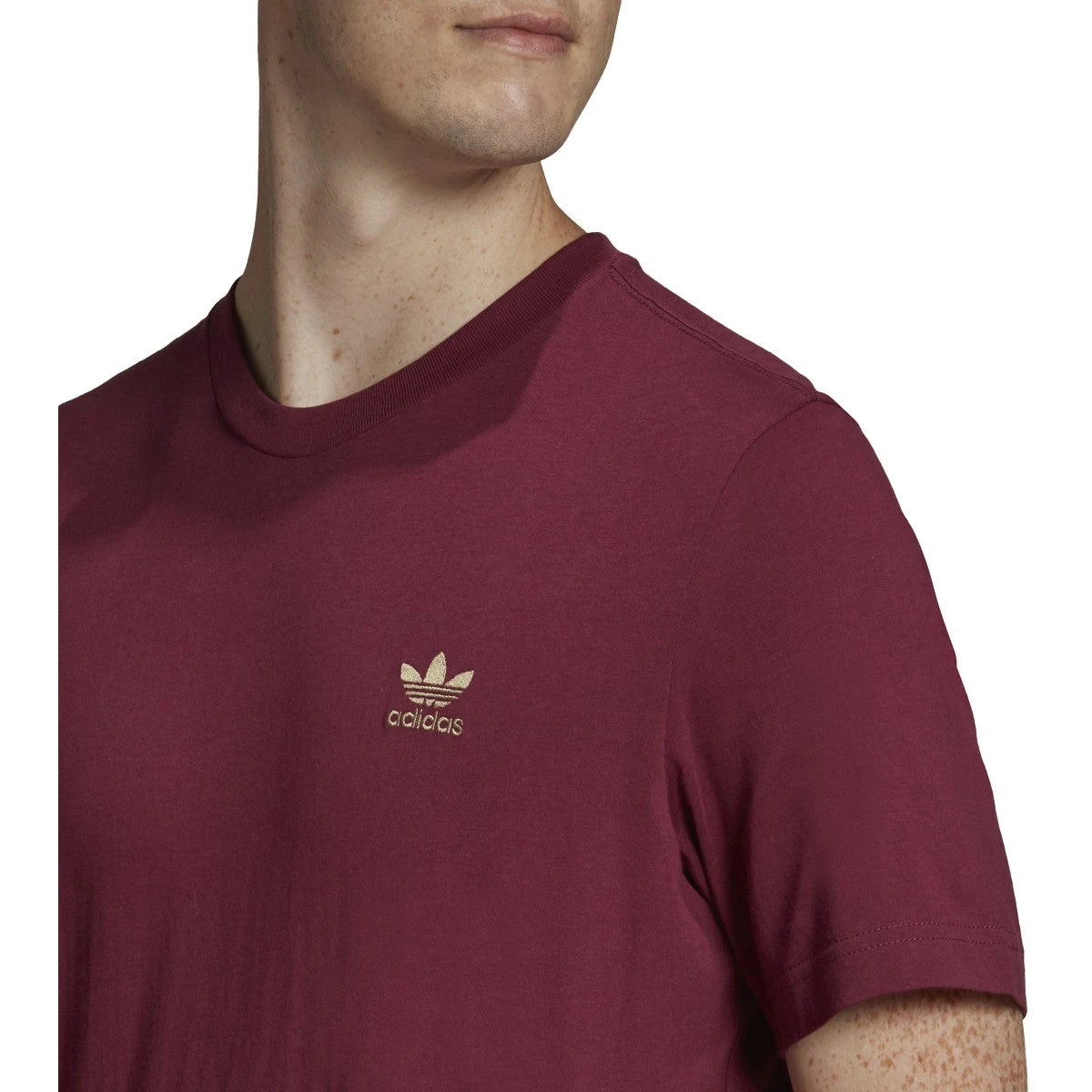 ADIDAS Adicolor Essentials Trefoil Men's Tee Victory Crimson 3 ADIDAS Adicolor Essentials Trefoil Men's Tee Victory Crimson - Image 3