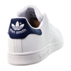 Adidas Stan Smith J Big Kids' Shoes Cloud White-Cloud White-Dark Blue 8 Adidas Stan Smith J Big Kids' Shoes Cloud White-Cloud White-Dark Blue -RBD OUTLET h68621 3