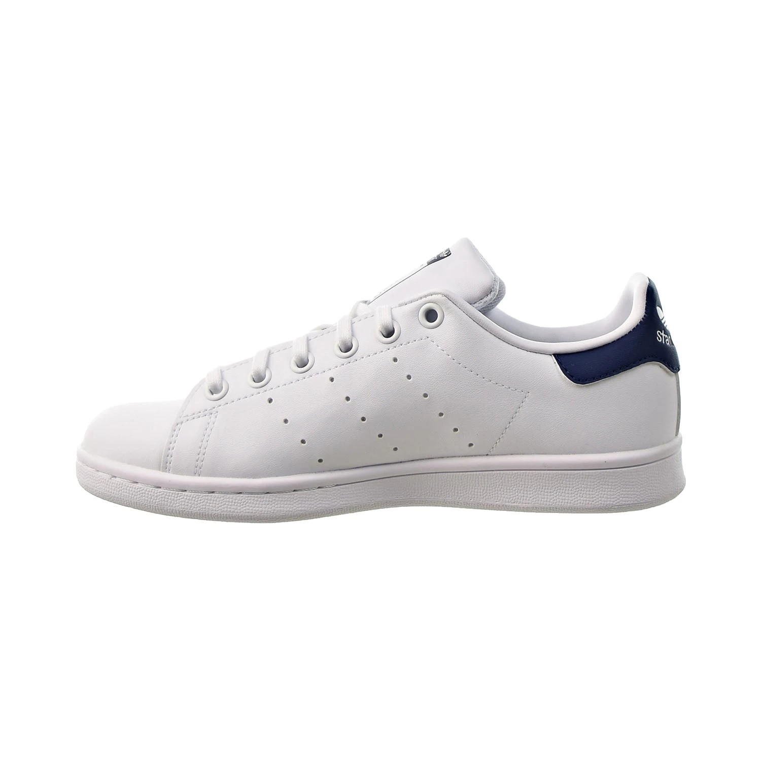 Adidas Stan Smith J Big Kids' Shoes Cloud White-Cloud White-Dark Blue 4 Adidas Stan Smith J Big Kids' Shoes Cloud White-Cloud White-Dark Blue - Image 4