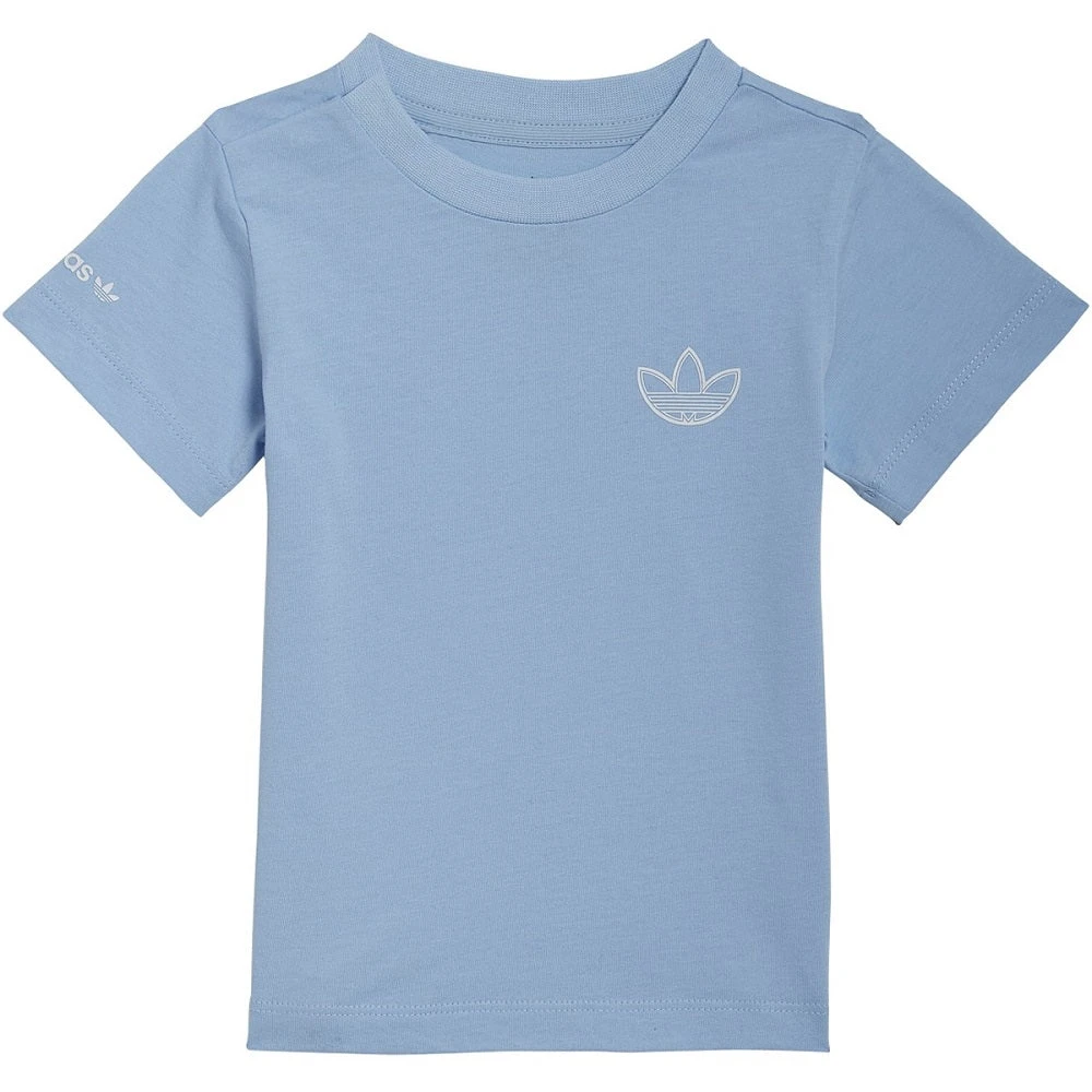 Adidas SPRT Collection Toddlers Shorts And Tee Set Clear Sky 4 Adidas SPRT Collection Toddlers Shorts And Tee Set Clear Sky - Image 4