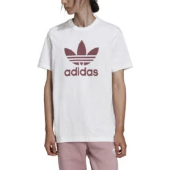 Adidas Adicolor Classics Trefoil Men's Tee White-Burgundy