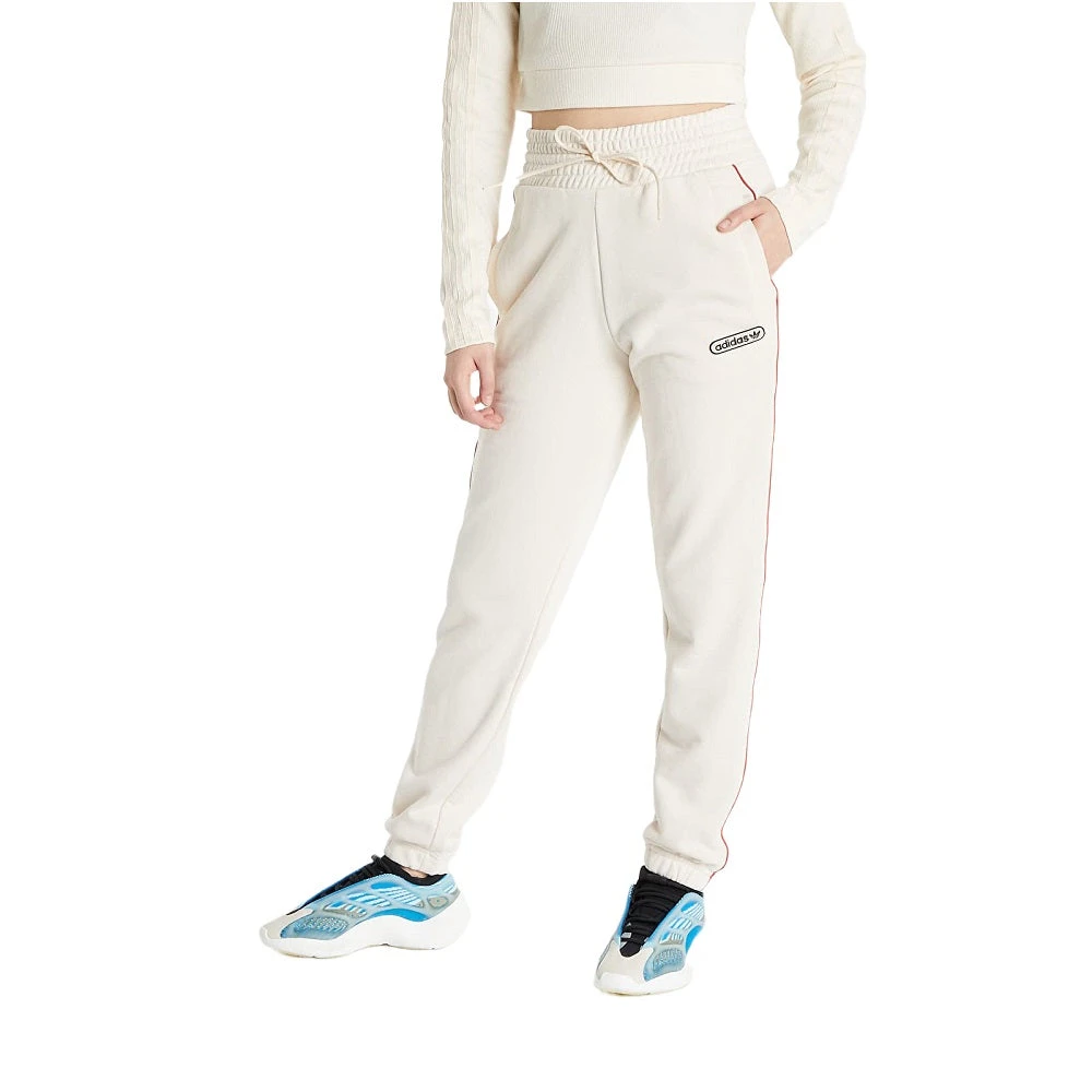 Adidas Retro Luxury Women's Sweat Pants Beige 2 Adidas Retro Luxury Women's Sweat Pants Beige - Image 2