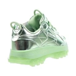 Reebok X Cardi B Classic Leather Big Kids' Shoes Semi Pixel Mint-Silver -RBD OUTLET hr0449 3