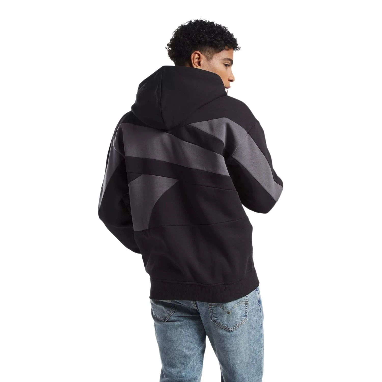 Reebok Panini Pull Over Men's Hoodie Black 2 Reebok Panini Pull Over Men's Hoodie Black - Image 2