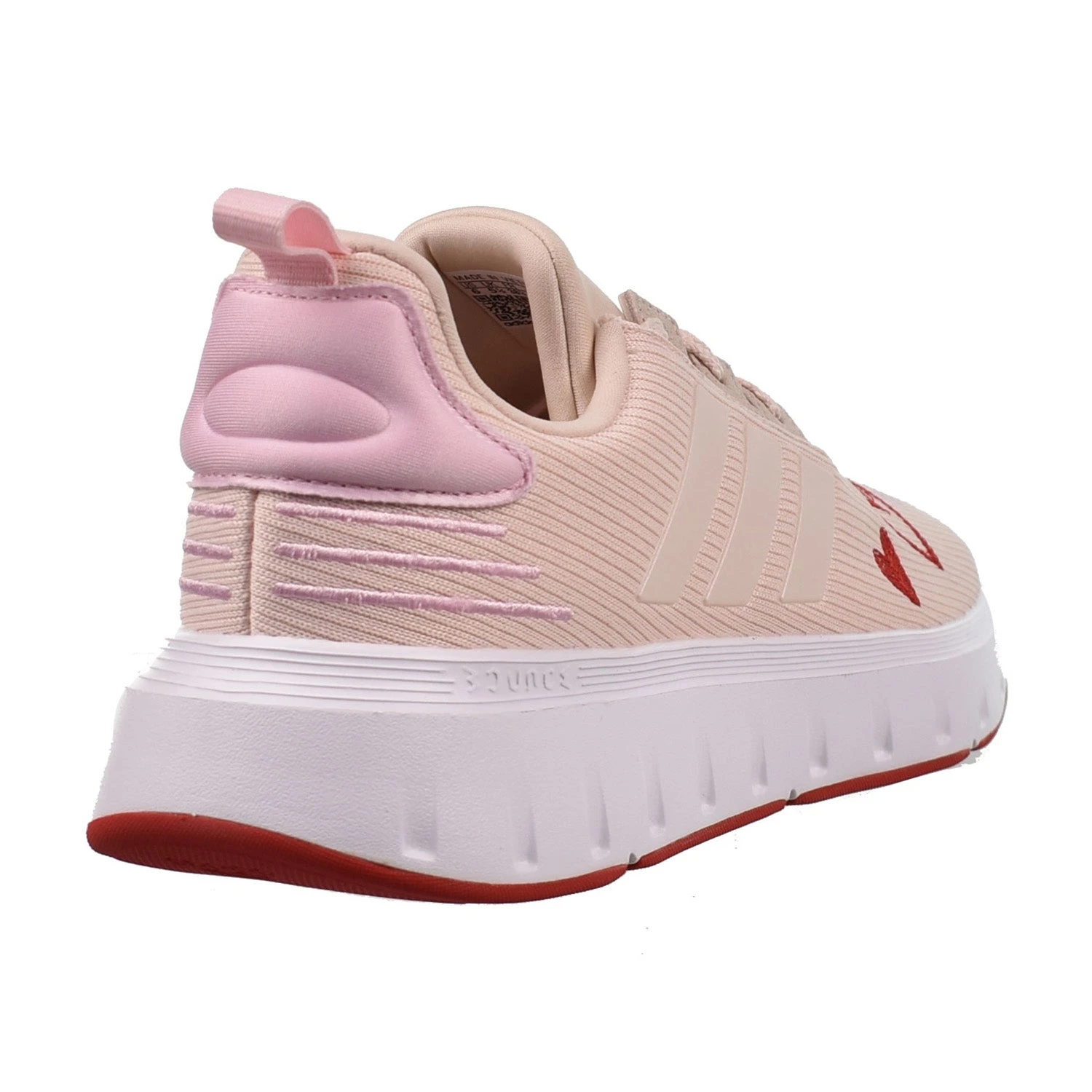 Adidas Swift Run 23 Hearts J Big Kids' Shoes Pink-Red 3 Adidas Swift Run 23 Hearts J Big Kids' Shoes Pink-Red - Image 3