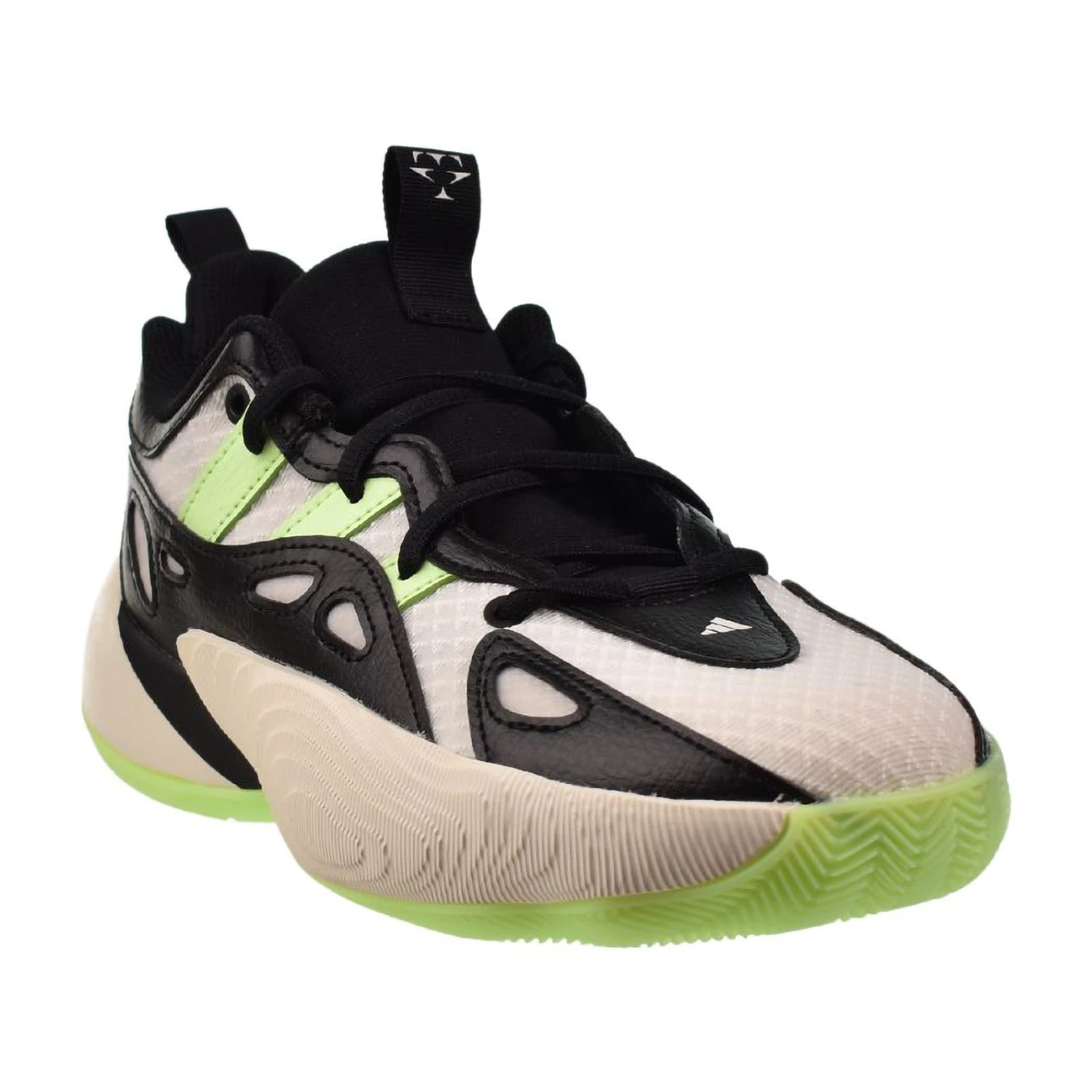 Adidas Trae Young Unlimited 2 J Big Kids' Shoes Cloud White-Green Spark 2 Adidas Trae Young Unlimited 2 J Big Kids' Shoes Cloud White-Green Spark - Image 2