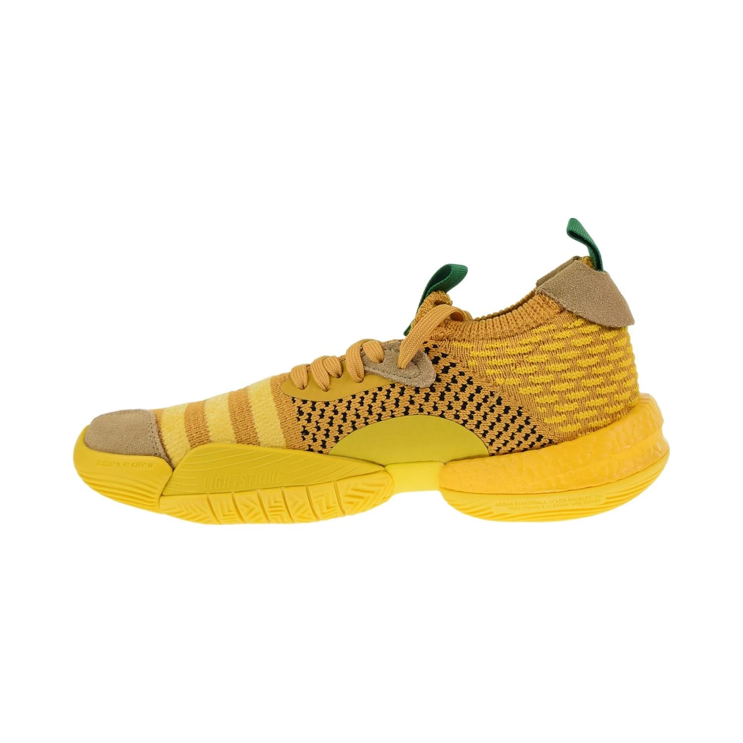 Adidas Trae Young Men's Shoes Hazy Yellow-Almost Yellow-Team Green 4 Adidas Trae Young Men's Shoes Hazy Yellow-Almost Yellow-Team Green - Image 4