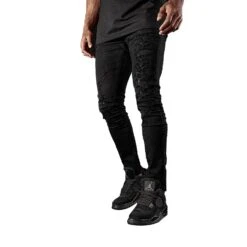 Jordan Craig Men's Ripped Jean Pants Jet Black -RBD OUTLET jm3483 jetblack 5