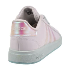 Adidas Grand Court 2.0 K Big Kids' Shoes Ftwr White/Flash Aqua Jr6097 -RBD OUTLET jr60973