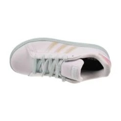 Adidas Grand Court 2.0 K Big Kids' Shoes Ftwr White/Flash Aqua Jr6097 -RBD OUTLET jr60975