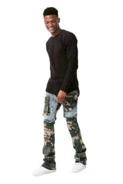 Jordan Craig Ross Stacked Platoon Denim Men's Pants Woodland -RBD OUTLET jrf1142c wl 4