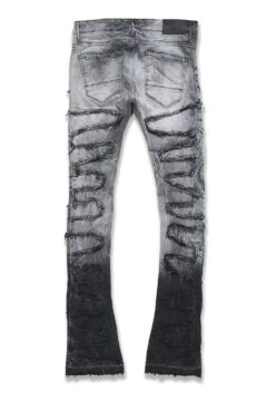 Jordan Craig Martin Stacked Python Men's Jean Pants Concrete -RBD OUTLET jtf1130 concrete 4