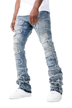 Jordan Craig Martin Stacked Python Men's Jean Pants Studio Blue