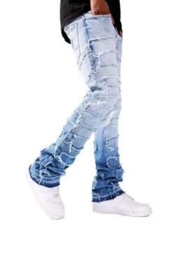 Jordan Craig Martin Stacked Python Men's Jean Pants Sky Blue -RBD OUTLET jtf1130 sky 20blue 3