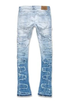 Jordan Craig Martin Stacked Python Men's Jean Pants Sky Blue -RBD OUTLET jtf1130 sky 20blue 4