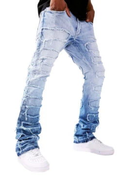 Jordan Craig Martin Stacked Python Men's Jean Pants Sky Blue