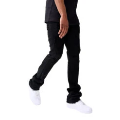 Jordan Craig Martin Stacked Tribeca Twill Denim Kid's Pants Black