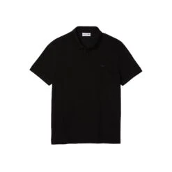 Lacoste Paris Regulsr Fit Stretch Men's Cotton T-shirt Black