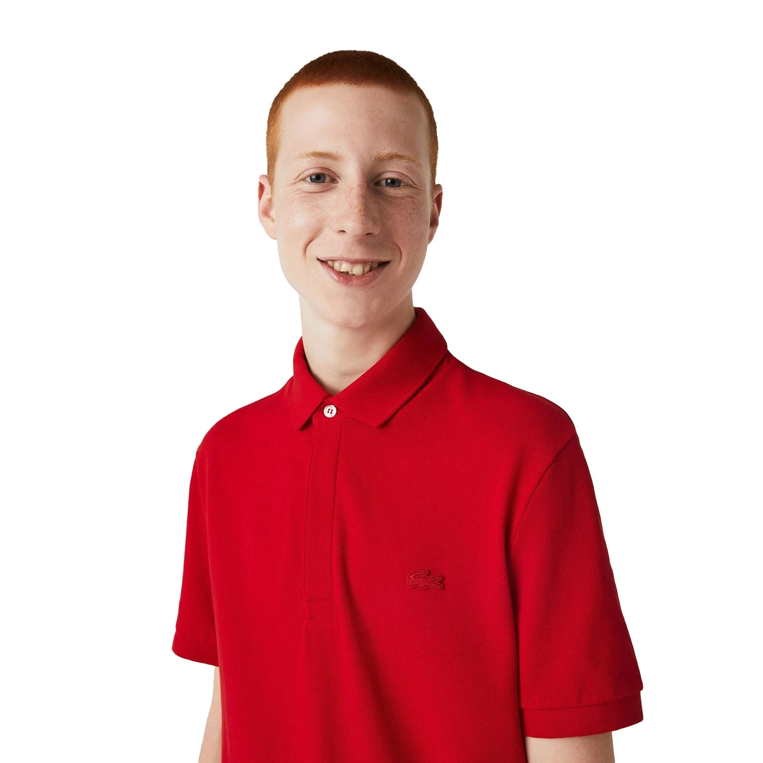 Lacoste Paris Regular Fit Stretch Men's Cotton T-shirt Red 1 Lacoste Paris Regular Fit Stretch Men's Cotton T-shirt Red