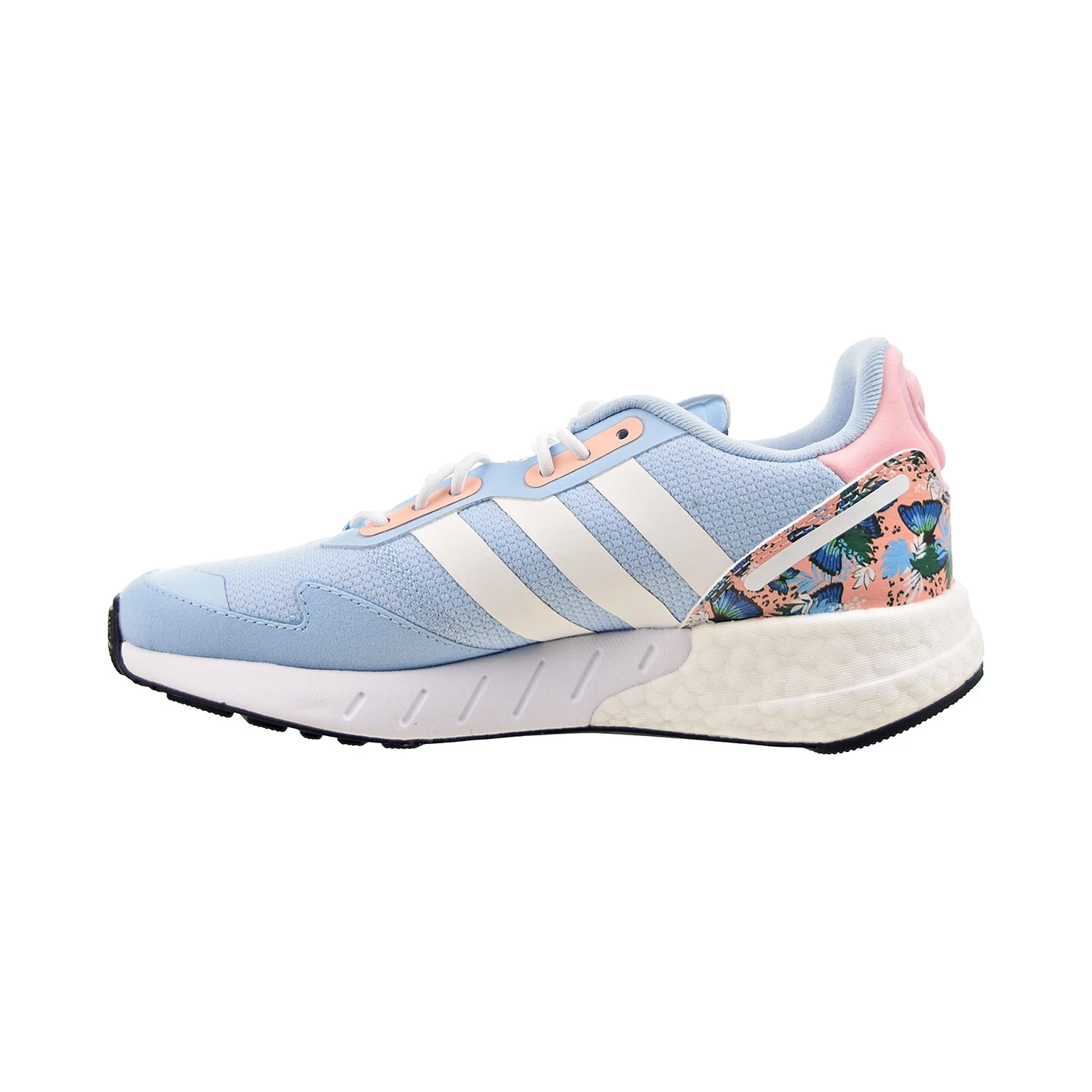 Adidas ZX 1K Boost Big Kids' Shoes Clear Sky-Cloud White-Haze Coral 4 Adidas ZX 1K Boost Big Kids' Shoes Clear Sky-Cloud White-Haze Coral - Image 4