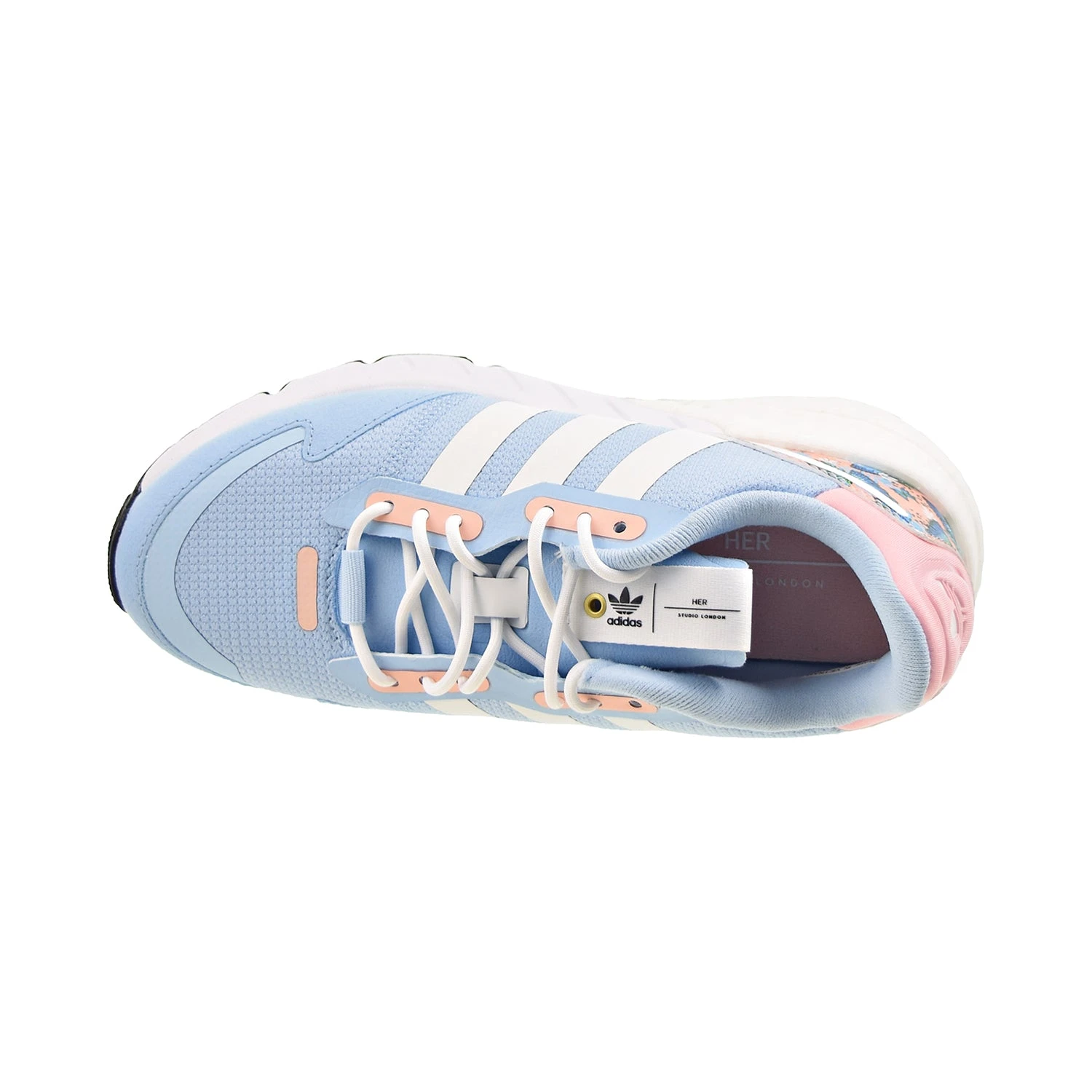 Adidas ZX 1K Boost Big Kids' Shoes Clear Sky-Cloud White-Haze Coral 5 Adidas ZX 1K Boost Big Kids' Shoes Clear Sky-Cloud White-Haze Coral - Image 5