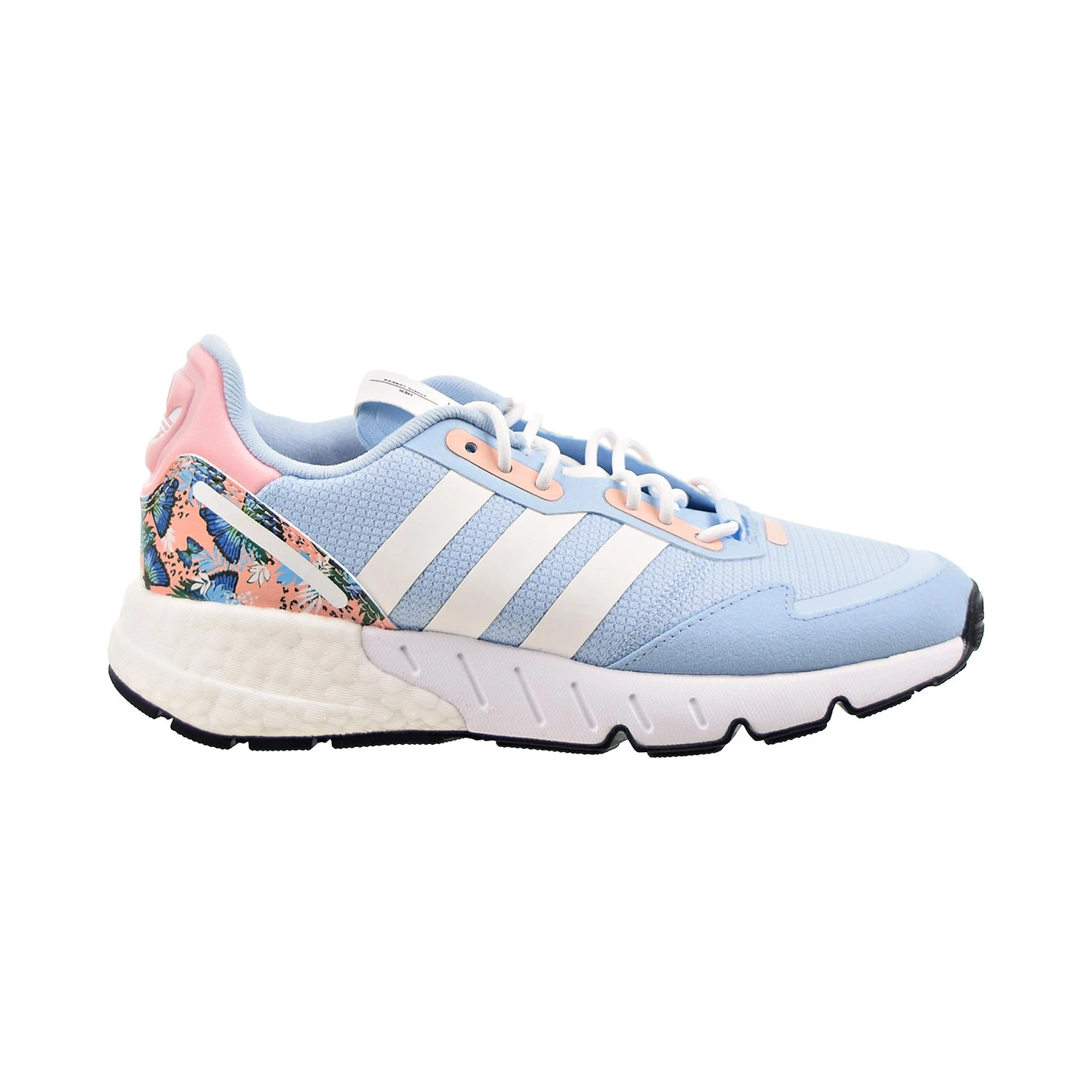 Adidas ZX 1K Boost Big Kids' Shoes Clear Sky-Cloud White-Haze Coral 1 Adidas ZX 1K Boost Big Kids' Shoes Clear Sky-Cloud White-Haze Coral
