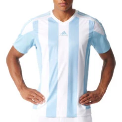 Adidas Originals Striped 15 Jersey Men's Shortsleeve T-Shirt White/Blue