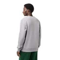 Lacoste Classic Fit Cotton Fleece Men's Sweatshirt Grey -RBD OUTLET sh1281 cca 3