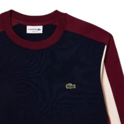 Lacoste Color Block Men's Sweatshirt Navy-Zinfandel-Floral -RBD OUTLET sh1299 pig 4