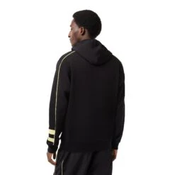 Lacoste Logo Men's Hoodie Jet Black-Flash Yellow -RBD OUTLET sh1439 6vt 3