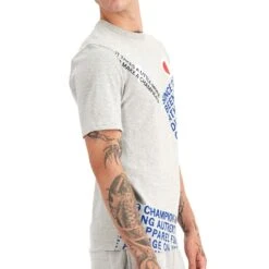 Champion Men's Heritage Graphic Tee Oxford Gray 8 Champion Men's Heritage Graphic Tee Oxford Gray -RBD OUTLET t1919g 1ic 4