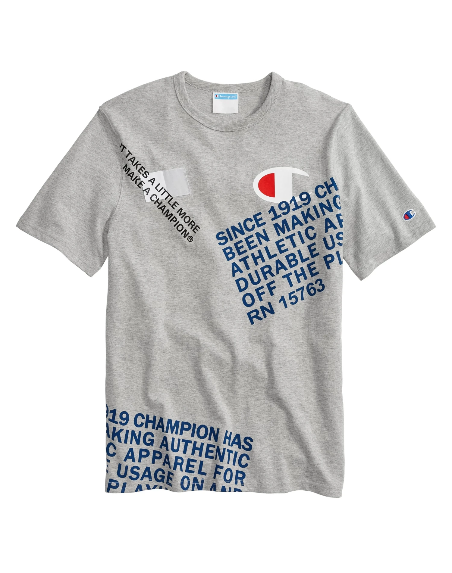 Champion Men's Heritage Graphic Tee Oxford Gray 1 Champion Men's Heritage Graphic Tee Oxford Gray