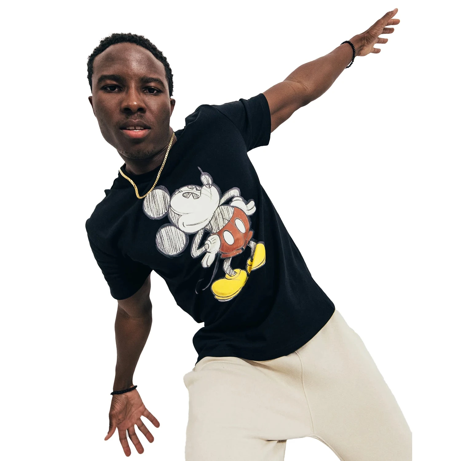 Champion Disney's Mickey & Friends Heritage, Posing Mickey Men's Tee Black 3 Champion Disney's Mickey & Friends Heritage, Posing Mickey Men's Tee Black - Image 3