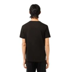 Lacoste 3D Print Croc Jersey Men's T-Shirt Black -RBD OUTLET th2042 qxi 3