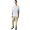 Lacoste Men's Crocodile Print Crew Neck Stretch Organic Cotton T-Shirt White