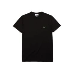 Lacoste Men's Crew Neck Pima Cotton Jersey T-shirt Black -RBD OUTLET th6709 031 3