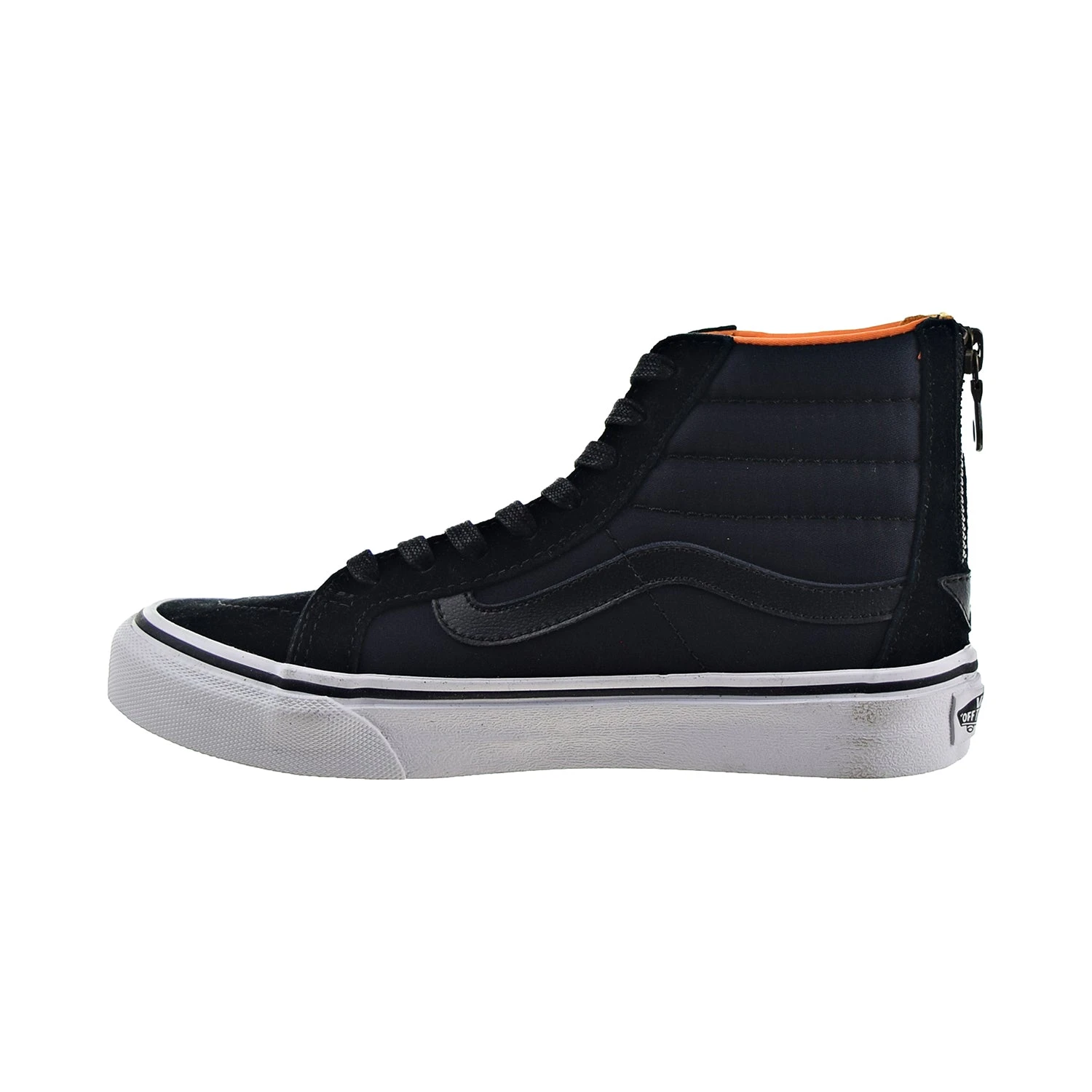 Vans Sk8-Hi Slim Zip Boom Boom Men's Shoes Black-True White 4 Vans Sk8-Hi Slim Zip Boom Boom Men's Shoes Black-True White - Image 4