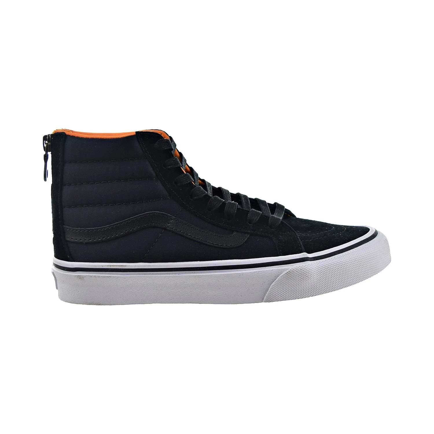 Vans Sk8-Hi Slim Zip Boom Boom Men's Shoes Black-True White 7 Vans Sk8-Hi Slim Zip Boom Boom Men's Shoes Black-True White - Image 7