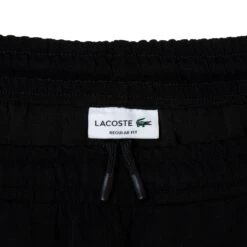 Lacoste Embroidered Regular Fit Men's Track Pants Black-Flash Yellow -RBD OUTLET xh1431 6vt 3